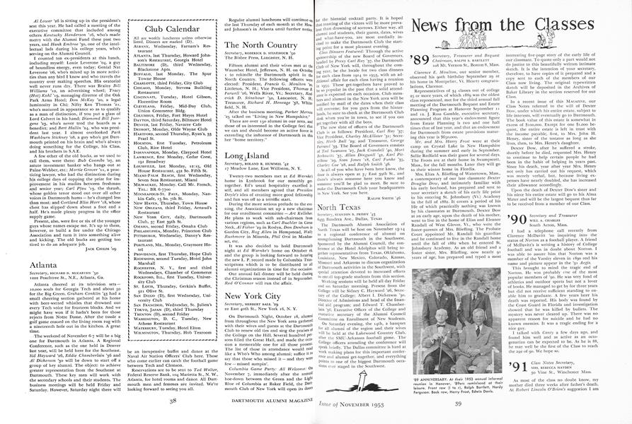 Atlanta | Dartmouth Alumni Magazine | November 1953