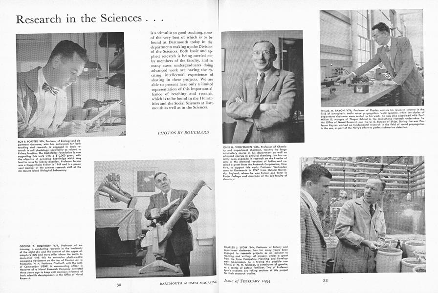 Research in the Sciences...