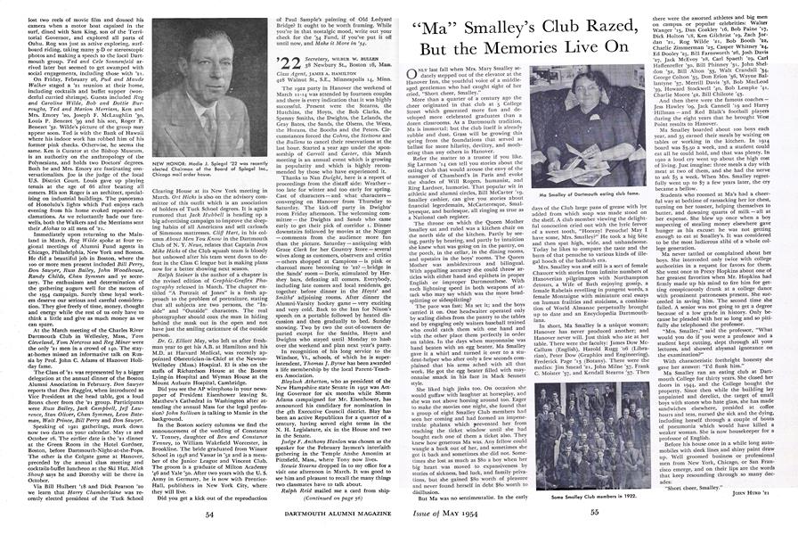 "Ma" Smalley's Club Razed, But the Memories Live On