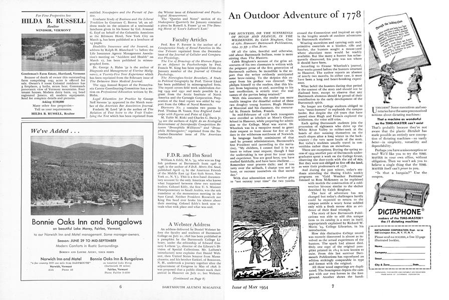 An Outdoor Adventure of 1778