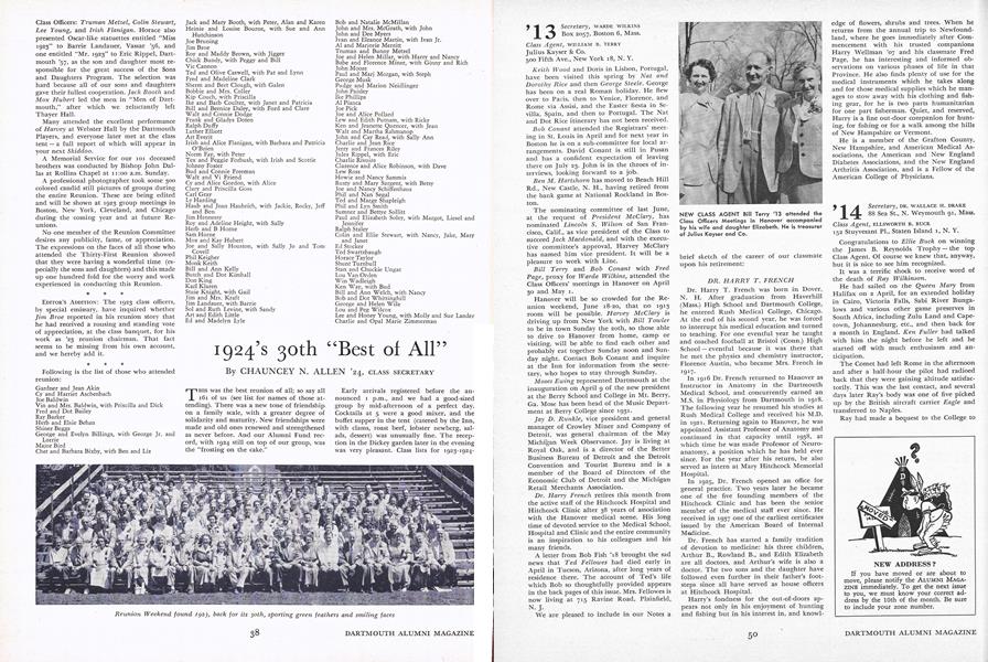 1924's 30th "Best of All"