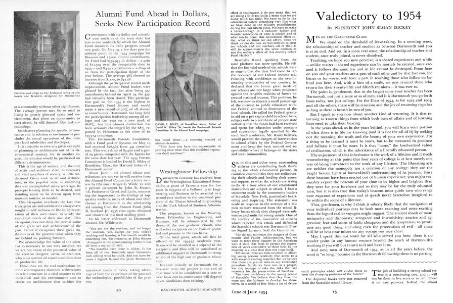 Valedictory to 1954