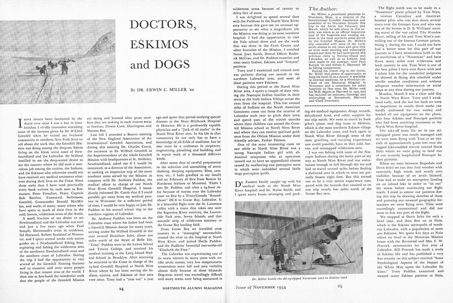 DOCTORS, ESKIMOS and DOGS