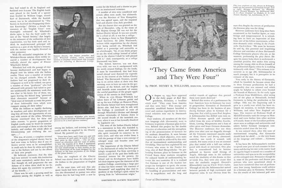 "They Game from America and They Were Four"