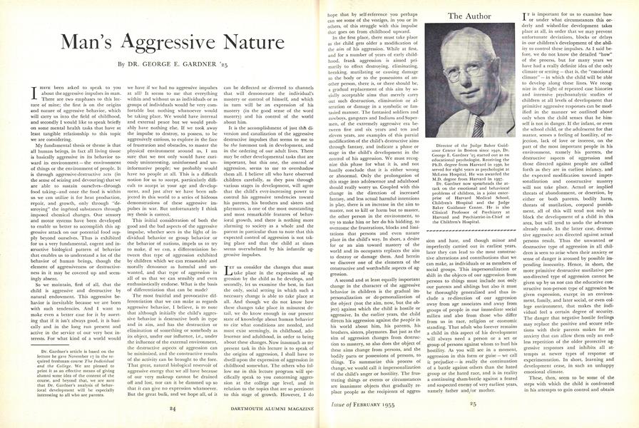 Man's Aggressive Nature