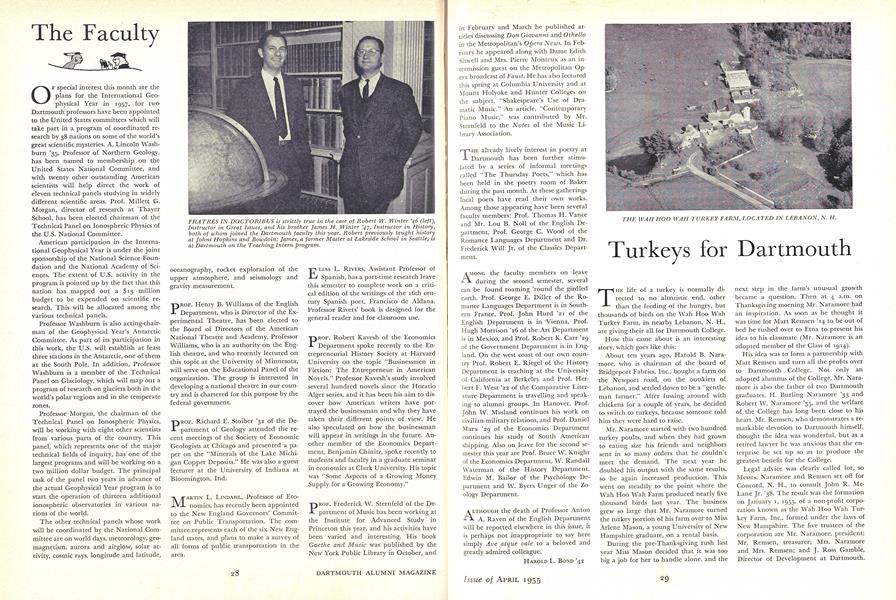 Turkeys for Dartmouth