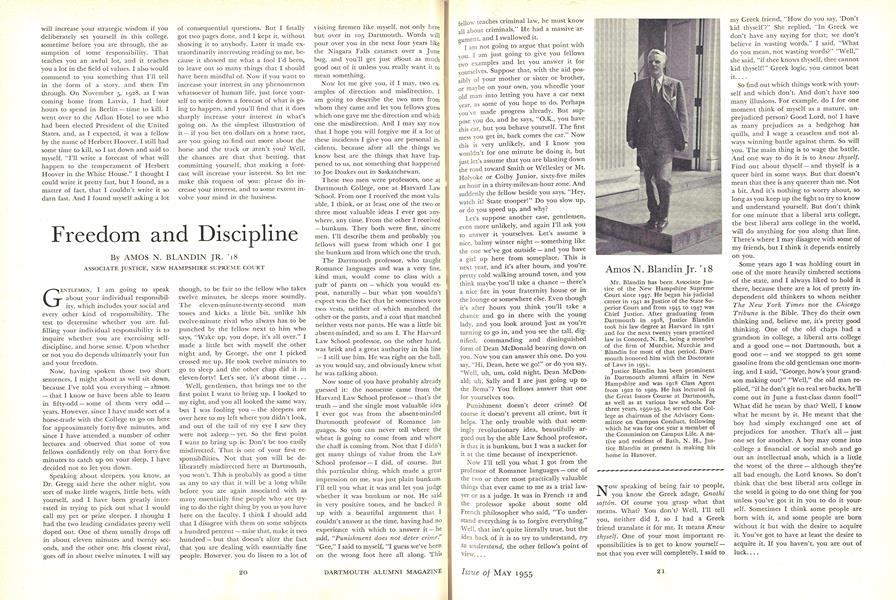 Freedom and Discipline