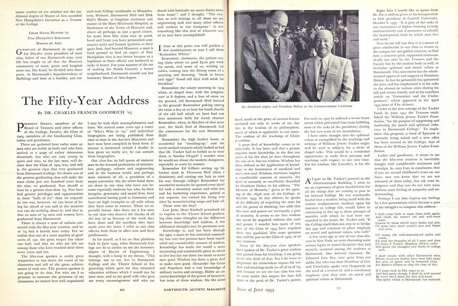 The Fifty-Year Address