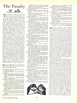 The Faculty, Page: 33 - October
1955 | Dartmouth Alumni Magazine