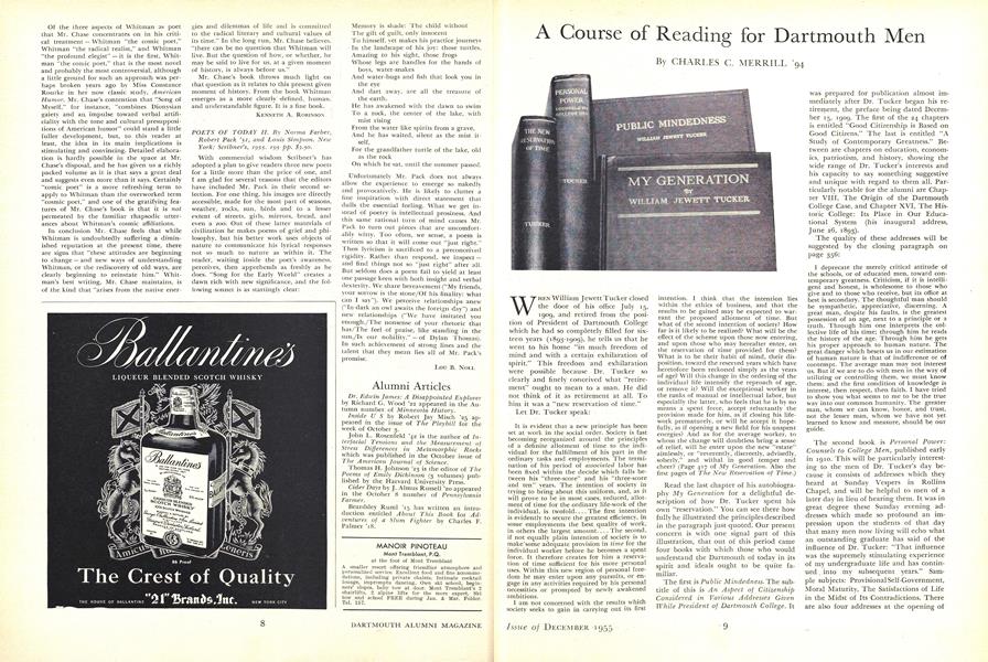 A Course of Reading for Dartmouth Men