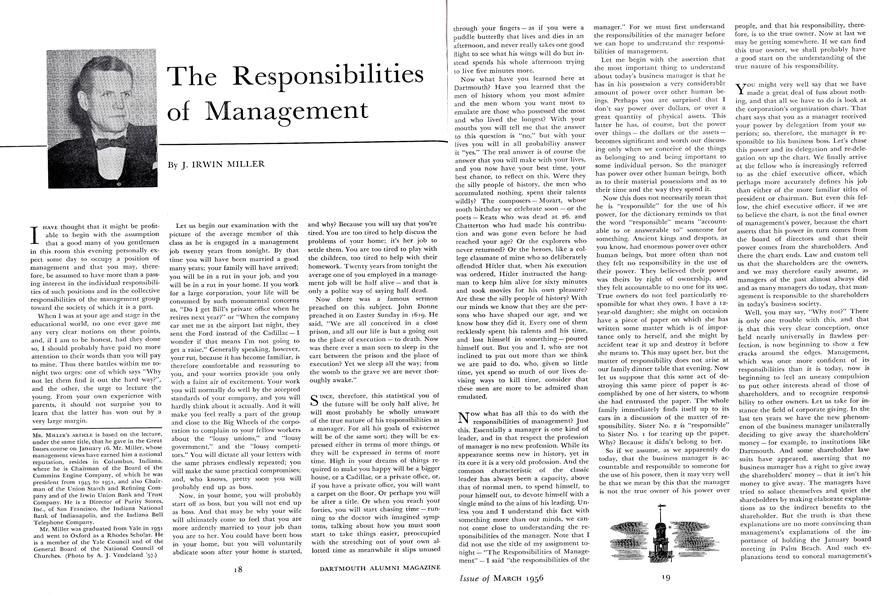 The Responsibilities of Management