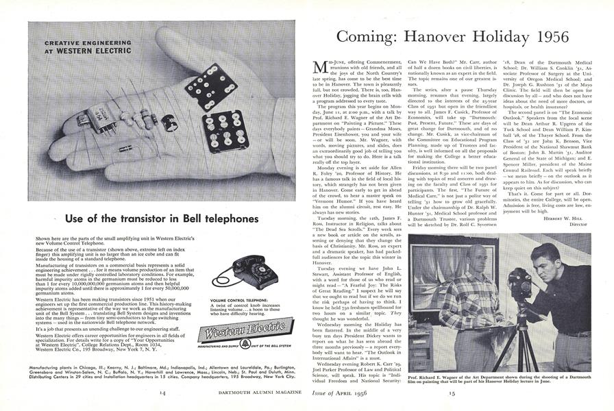 Coming: Hanover Holiday 1956