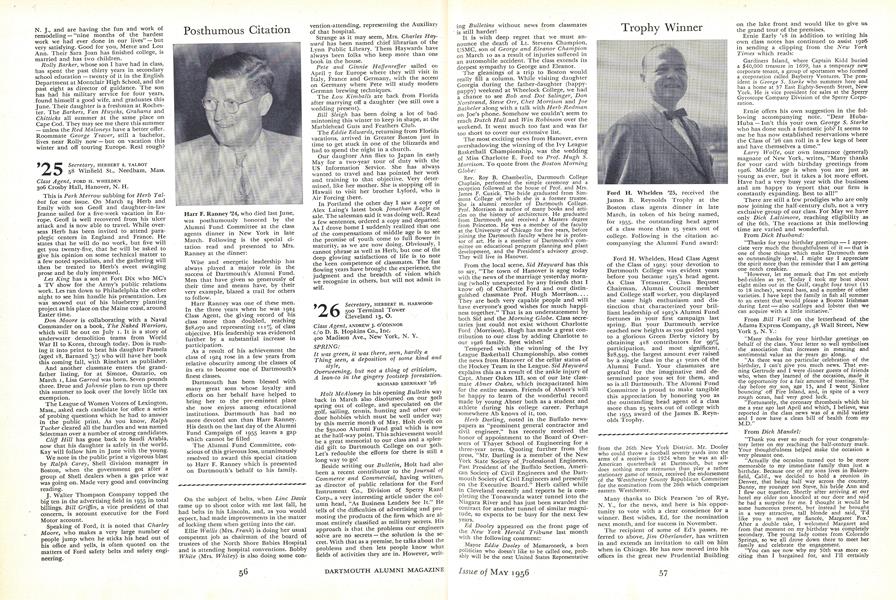 Posthumous Citation
