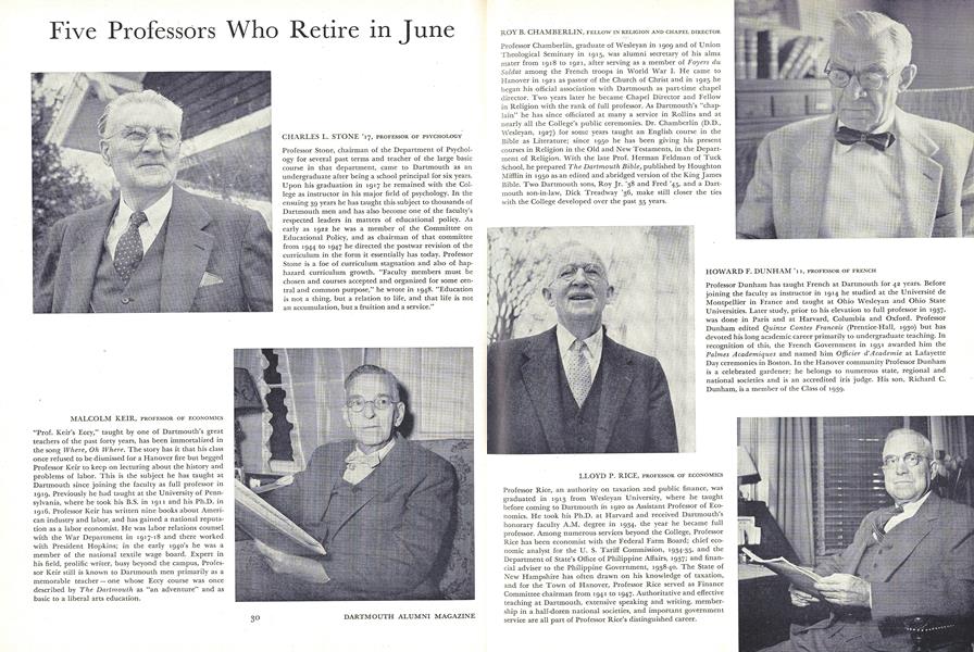 Five Professors Who Retire in June