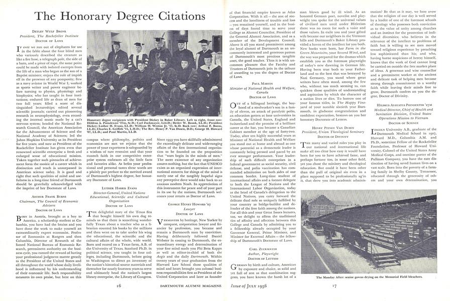 The Honorary Degree Citations