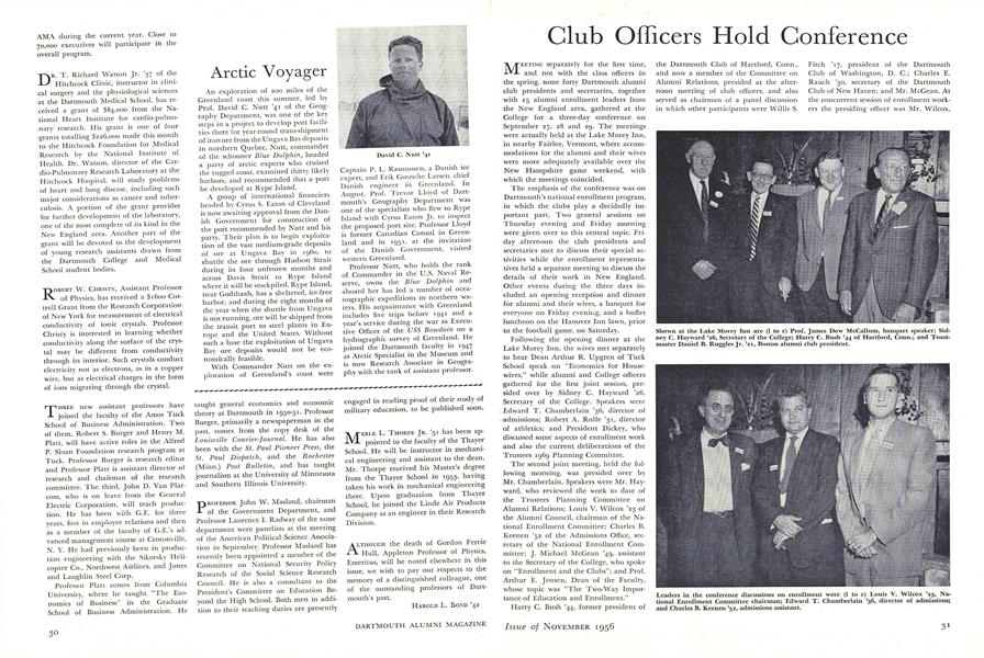 Club Officers Hold Conference