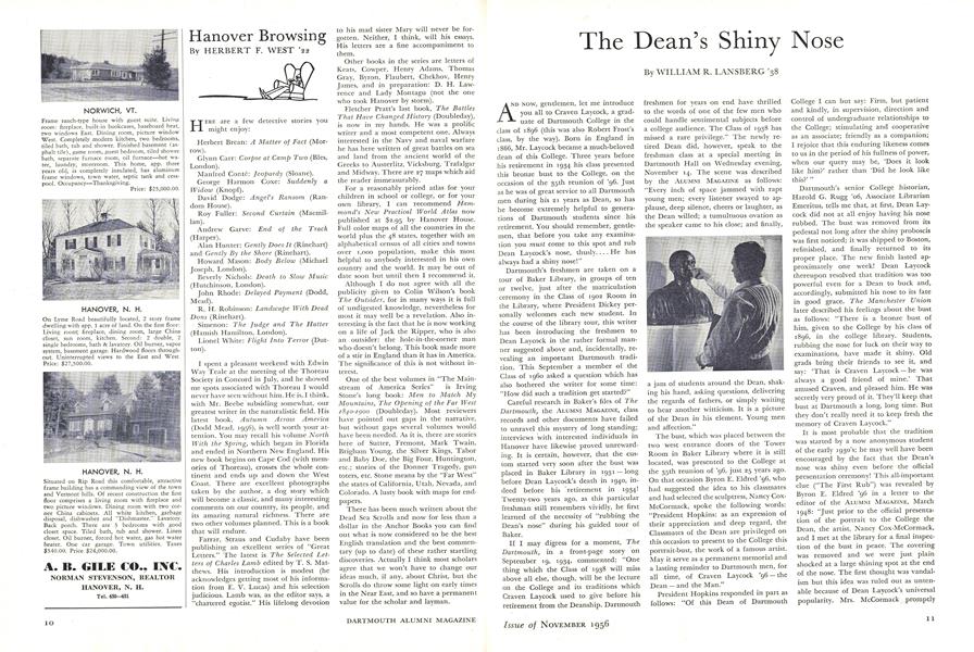 The Dean's Shiny Nose