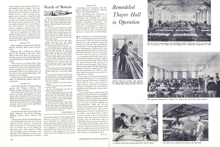 Remodeled Thayer in Operations