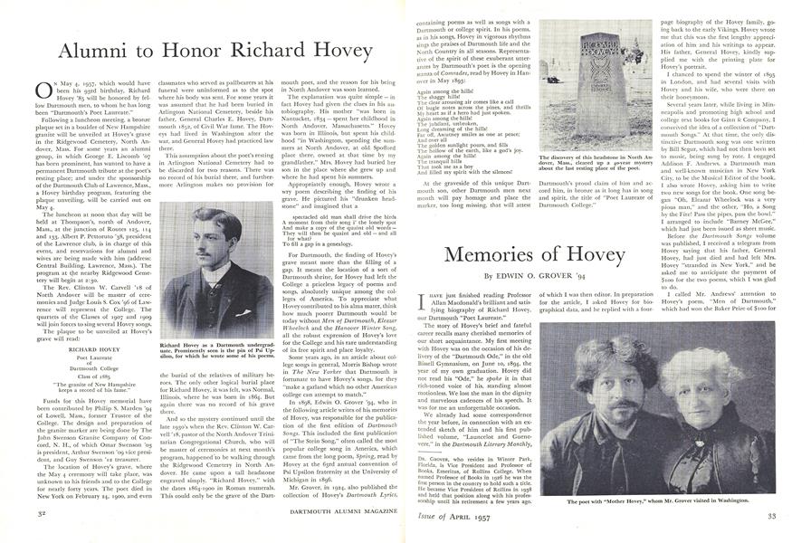 Memories of Hovey