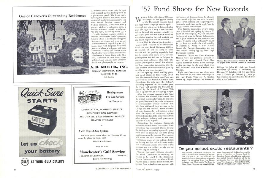 '57 Fund Shoots for New Records
