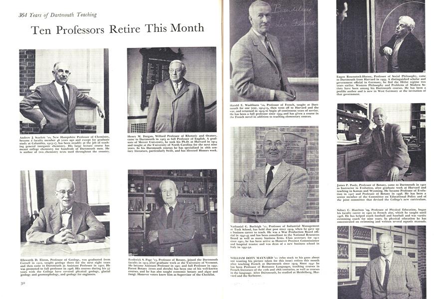Ten Professors Retire This Month