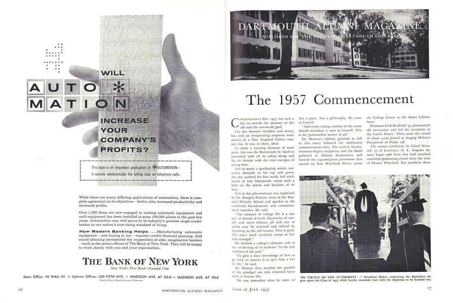 The 1957 Commencement