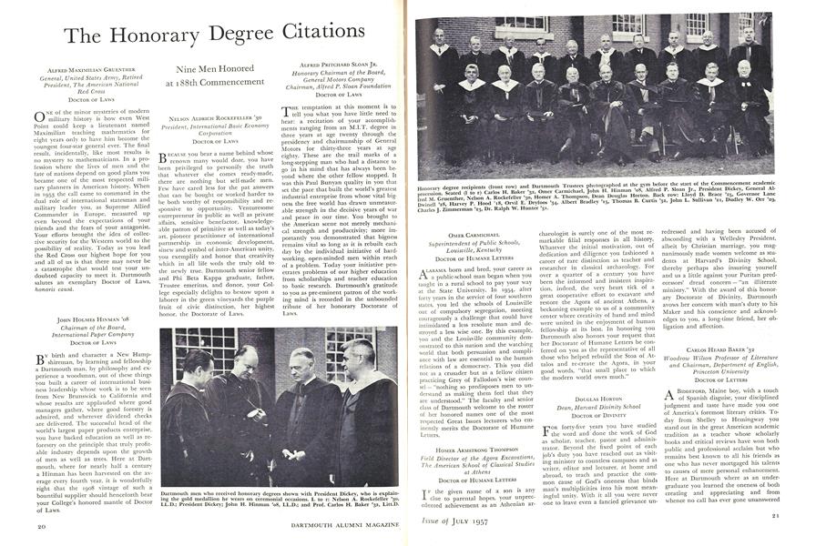 The Honorary Degree Citations