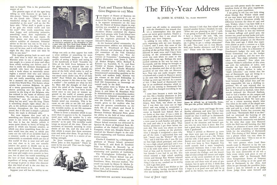 The Fifty-Year Address
