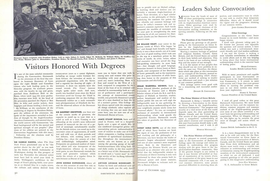 Visitors Honored With Degrees