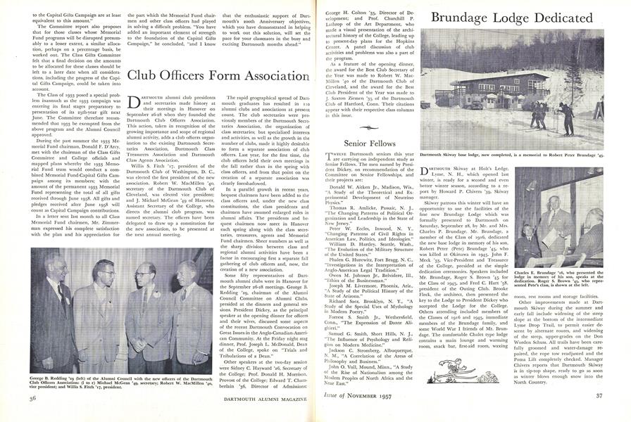 Club Officers Form Association