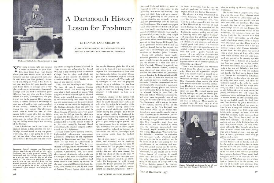 A Dartmouth History Lesson for Freshmen
