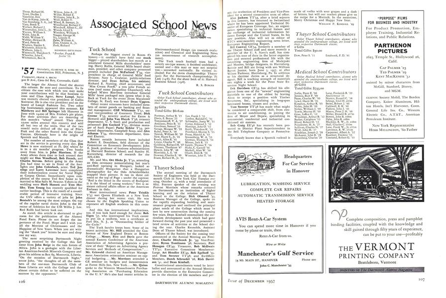 Thayer School Contributors