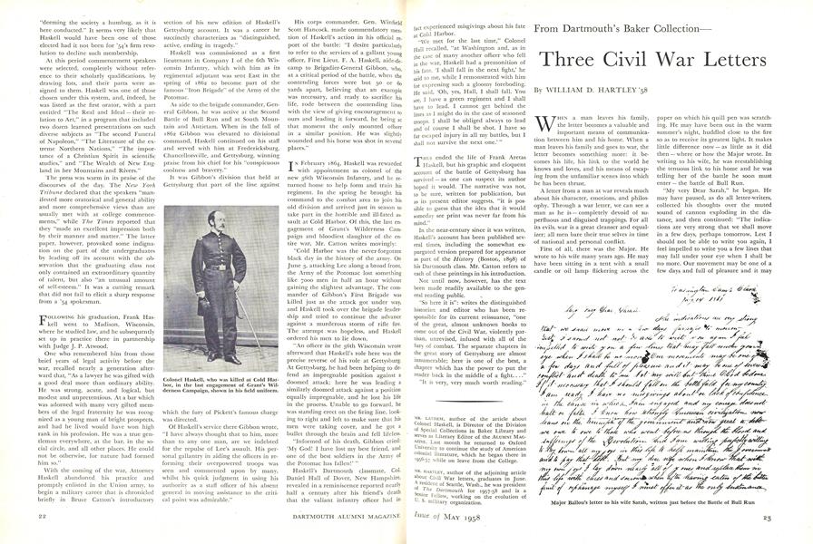 Three Civil War Letters