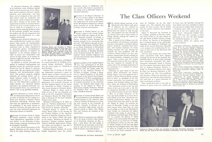 The Class Officers Weekend