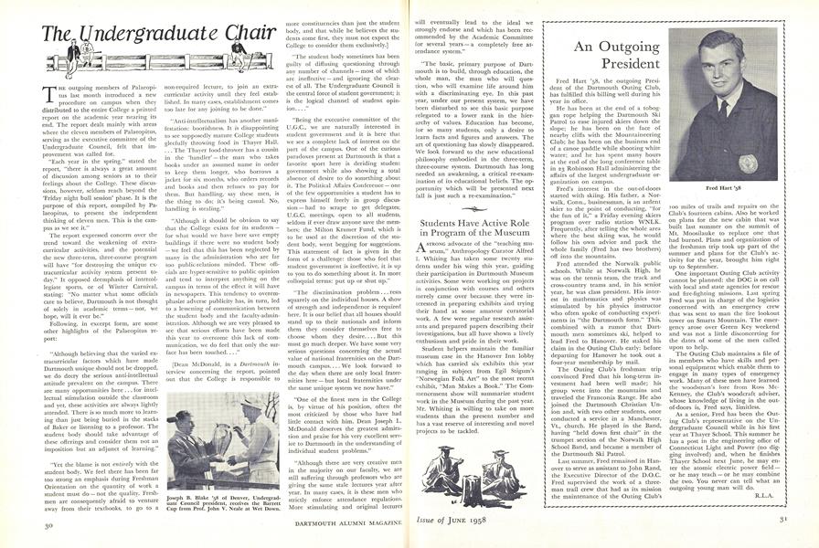 The Undergraduate Chair
