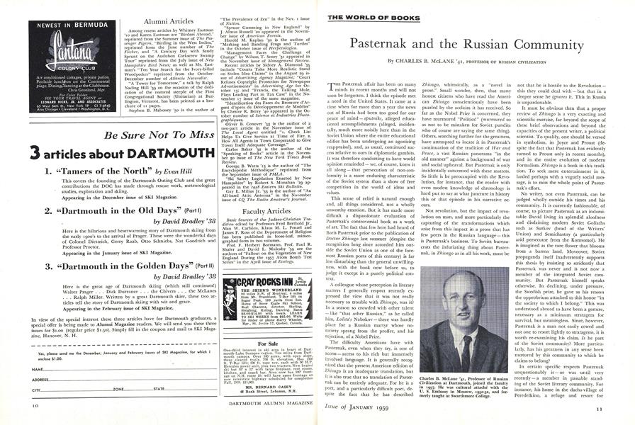 Pasternak and the Russian Community