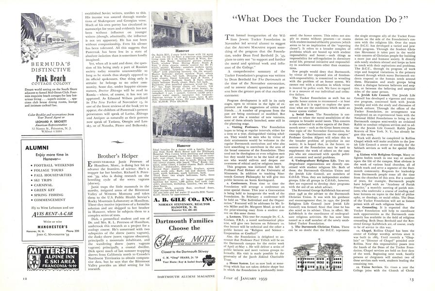 "What Does the Tucker Foundation Do?"