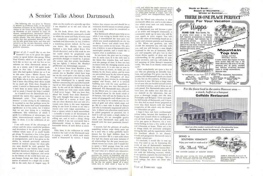 A Senior Talks About Dartmouth