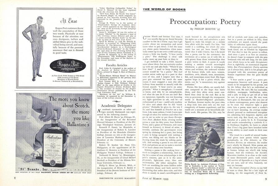 Preoccupation: Poetry