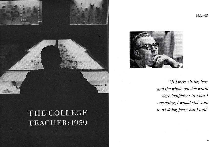 THE COLLEGE TEACHER: 1959