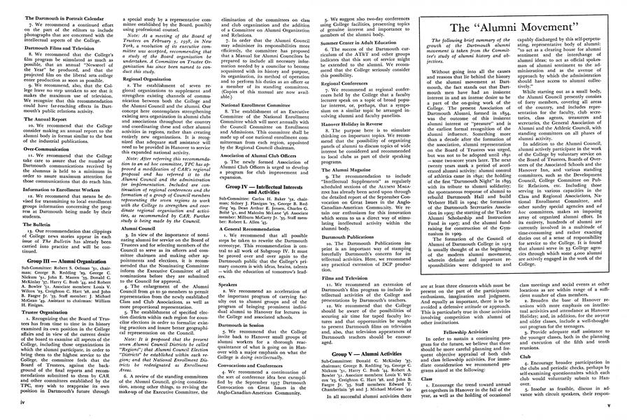 The "Alumni Movement"