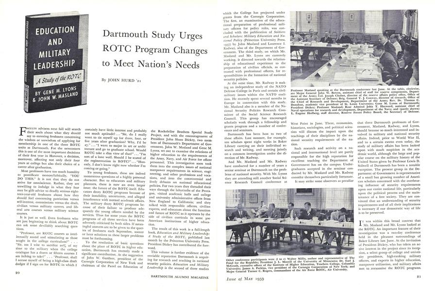 Dartmouth Study Urges ROTC Program Changes to Meet Nation's Needs