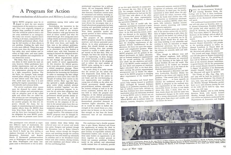 A Program for Action