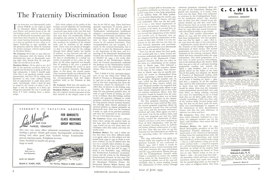 The Fraternity Discrimination Issue