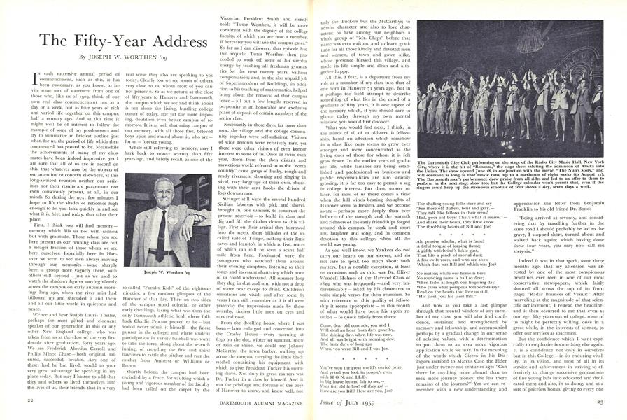 The Fifty-Year Address