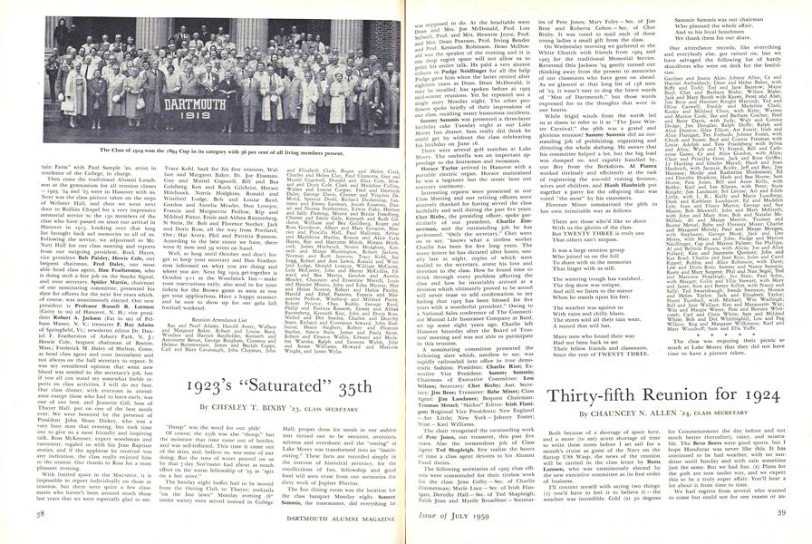 Thirty-fifth Reunion for 1924