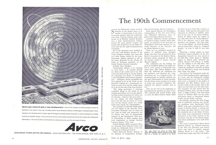 The 190th Commencement