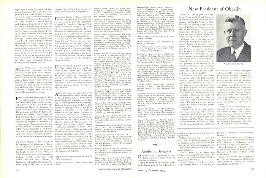 New President of Oberlin