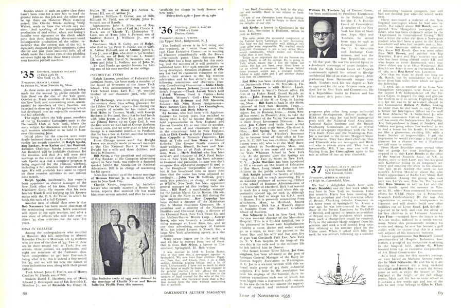 William H. Timbers '37 of Darien