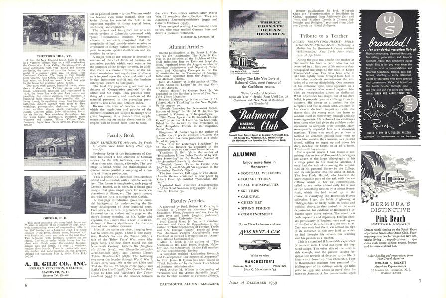EUGEN ROSENSTOCK-HUESSY: BIBLIOGRAPHY-BIOGRAPHY.